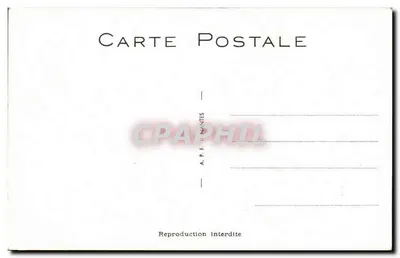 Para na łóżku — humorystyczna scena — A.P.F. MANTES n°3 — Rewers