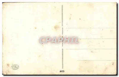 Żołnierz i dziewczyna — miłosna scena z francuskim flagiem — wydawca 128a, nr 603 — Rewers
