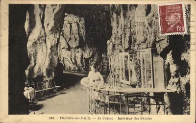 Forges-les-Eaux — O Casino — Interior das Grutas — Edição La Cigogne, n° 406