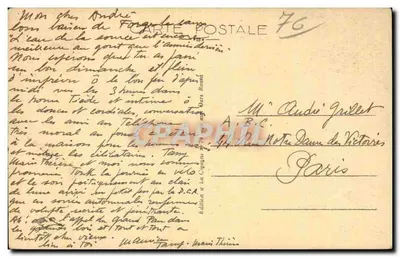 Forges-les-Eaux — O Casino — Interior das Grutas — Edição La Cigogne, n° 406 — Verso