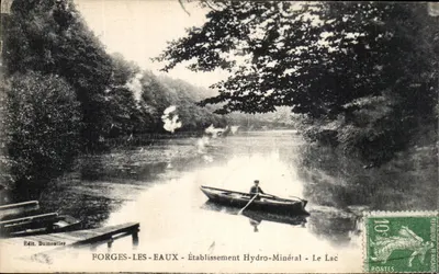 Forges-les-Eaux — Estabelecimento Hidro-Mineral — O Lago — Ed. Dumontier