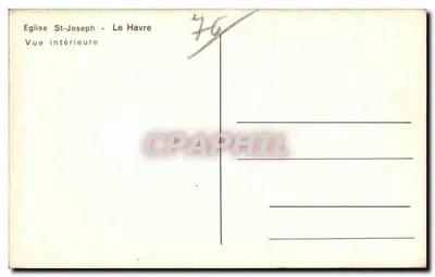 Igreja de São José — Le Havre — Vista interna — Verso
