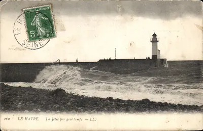Le Havre — A enseada em tempo de tempestade — LL. n°162