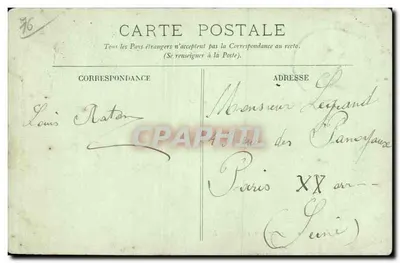 Le Havre — A enseada em tempo de tempestade — LL. n°162 — Verso