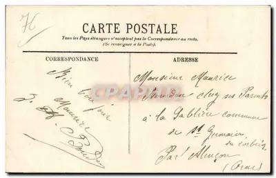 Sainte-Adresse — O Palácio das Regatas — LL, n° 619 — Verso
