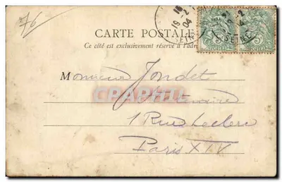 Le Havre — Entrada do Porto — B.J.C. Paris n°13 — Verso