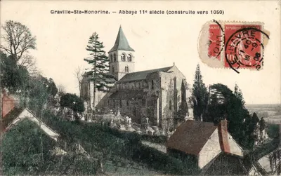 Graville-Ste-Honorine — Abadia 11º século (construída em torno de 1050) — Editor não identificado