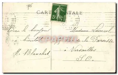 PARC des BUTTES-CHAUMONT (Künstlerisch) (XIXe arr') – Die rustikale Treppe – F. F. Paris — Rückseite