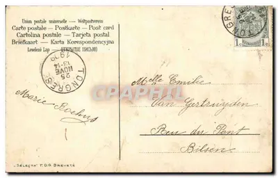 Souvenir — Art nouveau — Sélécta F.D.G. Breveté — Rewers