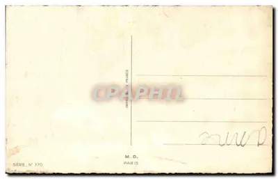 Motorista de táxi — Trabalho difícil? — Editor M.D. Paris, série n° 170 — Verso