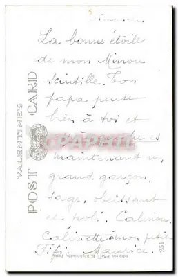 Criança em traje de coelha — sob um céu estrelado — Mabel Lucie Attwell — Verso