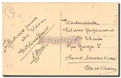 Le Havre — O Porto do Comércio e Praça Gambetta — editor não identificado — Verso