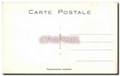 Vista da borda do navio — mulher em amarelo com binóculos, homem em azul listrado — A.P.F. NANTES n°10 — Verso