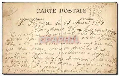 LE HAVRE — Perspektywa plaży — Widok plaży — wydawca CPD, nr 77 — Rewers