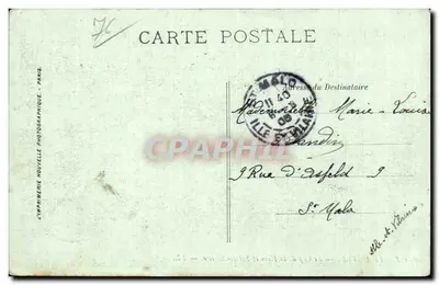 Le Havre — O Cabo da Hève e Sainte-Adresse — LL. — Imprensa Nova Fotográfica, Paris — Verso