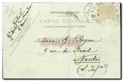 Le Havre — El Boulevard Marítimo y la Hève — LL — Reverso