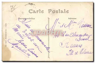 Le Tréport — Katedra św. Jakuba i Port — ND. Fot. — Rewers