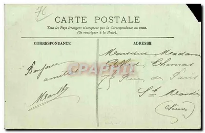 Le Tréport — O Porto com Maré Baixa — LL. — 189 — Verso