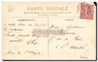 Le Tréport — Vista tirada dos Docks — F.L. — Verso