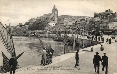 O Quai François-Ier e a Igreja de São Jacó — Le Treport