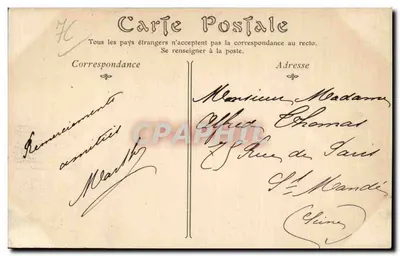 LE TRÉPORT — Cenas de Praia com Maré Alta — ND Phot, n°136 — Verso