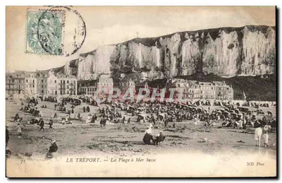 Le Tréport — A Praia com Maré Baixa — ND Plot n°71