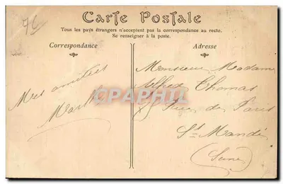 Le Tréport — A Praia com Maré Baixa — ND Plot n°71 — Verso