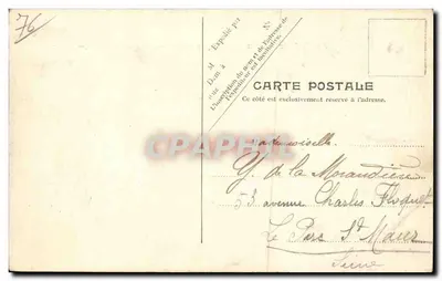 Le Tréport-Mers — Retenue i nabrzeże François Ier — V.P. Paris No. 6 — Rewers