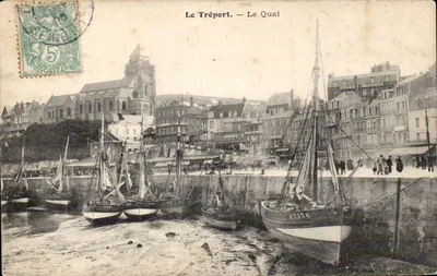 Le Tréport — O Cais — Editor H. Rouen