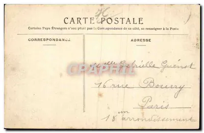 Le Tréport — O Cais — Editor H. Rouen — Verso