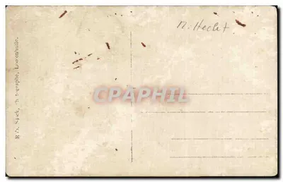 Soldado em uniforme — estúdio — R. S. Stock, Looenhuize — Verso