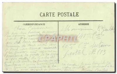 Tropas inglesas se dirigindo ao combate — Guerra 1914-1915 — Região de La Bassee — LL — Verso