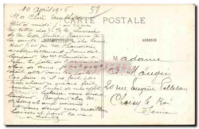 Estação de Sillery (Marne) — Ruínas após bombardeio — 10 bis — Verso