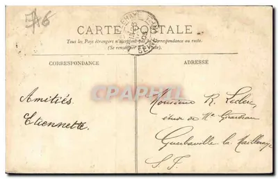 Le Tréport — Schody na Skalę — LL. n°35 — Rewers