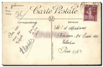 Le Tréport — Widok z portu — LL — Rewers