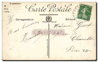 Le Tréport — Port przy niskiej mierze — LL. — n° 108 — Rewers