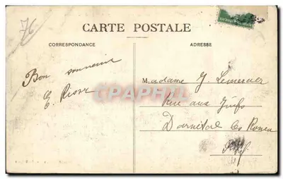 Le Tréport - Panorama do Tréport, tirado do Calvário — editor A. Romain, Le Tréport, n°21 — Verso
