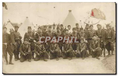 Soldats en camp — Sissoonne — Phot. Moderne Lefebvre