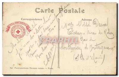 Museu da Armada — Campanha de 1914-1918 — « Nosso Valente 75 » — Imp. Neurdein Frères — Verso