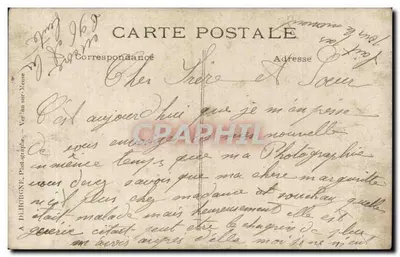 Cinco soldados em uniforme — pose de grupo — A. DLHOGNE, Verlaine-sur-Meuse — Verso