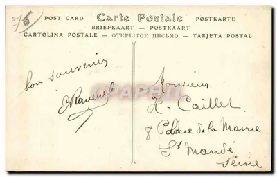 Le Tréport — Widok z Eskalier de la Falaise — ND Phot. n°218 — Rewers