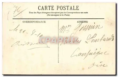 Le Tréport — W burzowym pogodzie — LL. — Mathis — Le Tréport. — Rewers
