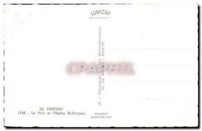 Le Tréport — Port i Katedra św. Jakuba — Lumicap — Rewers