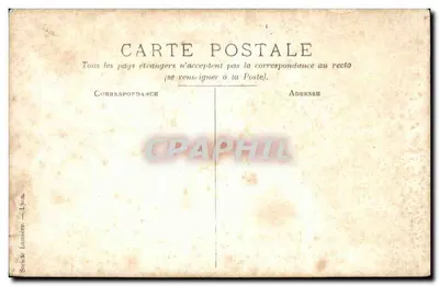 Grupo de soldados franceses — cena militar — Sociedade Lumière, Lyon — Verso