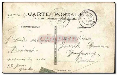 Groupe de soldats en uniforme — France — Éditions Photog. à Courbryge — Verso