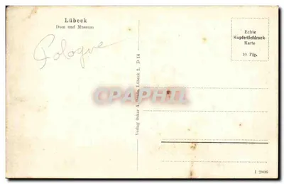 Lübeck — Katedra i Muzeum — Verlag Oskar A. Dassau, Lübeck — Rewers