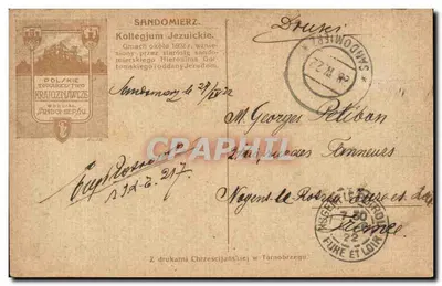 Kolegium jezuickie w Sandomierzu — wydawca: Polskie Towarzystwo Krajoznawcze — Rewers
