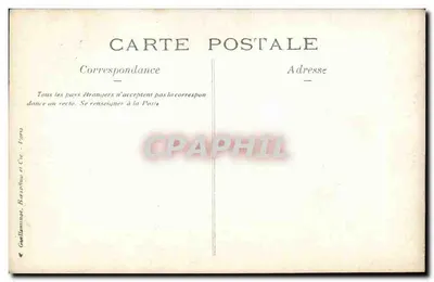 Grupo de militares — Editor Guillaume, Barcelone e Cie - n° 1494 — Verso
