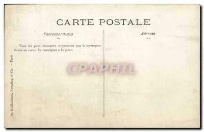 Grupo de militares — França — B. Guillainnot, Paris — Verso