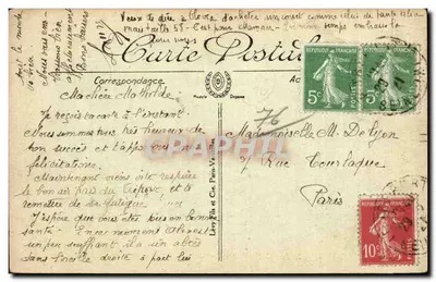 Le Tréport — Port przy niskiej wodzie — LL — Rewers